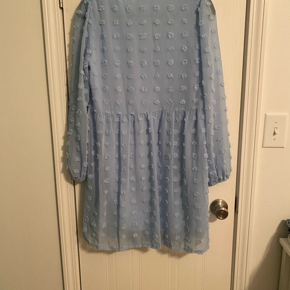 Kirundo Baby Blue Long Sleeve Dress (small) - Picture 3 of 5